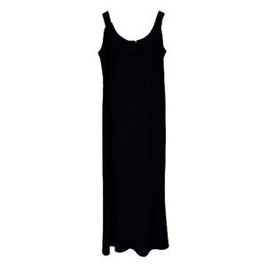 St. John Evening By Marie Gray Womens Size 8 Black Heavy Knit Long Black Dress